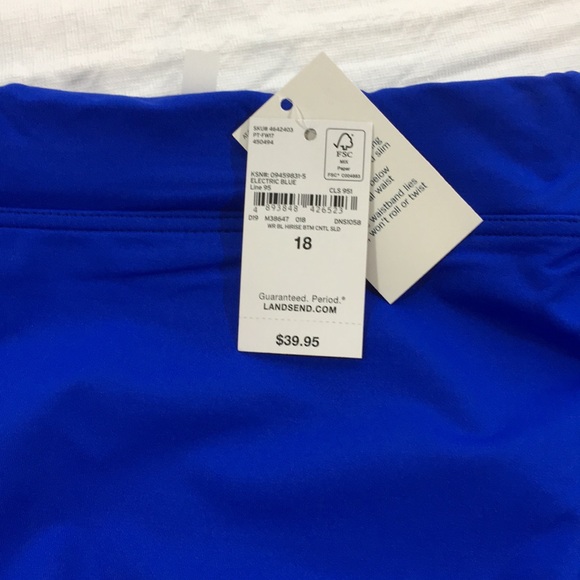 Lands End Bathing Suit Bottom Size 18 NWT - Picture 2 of 3